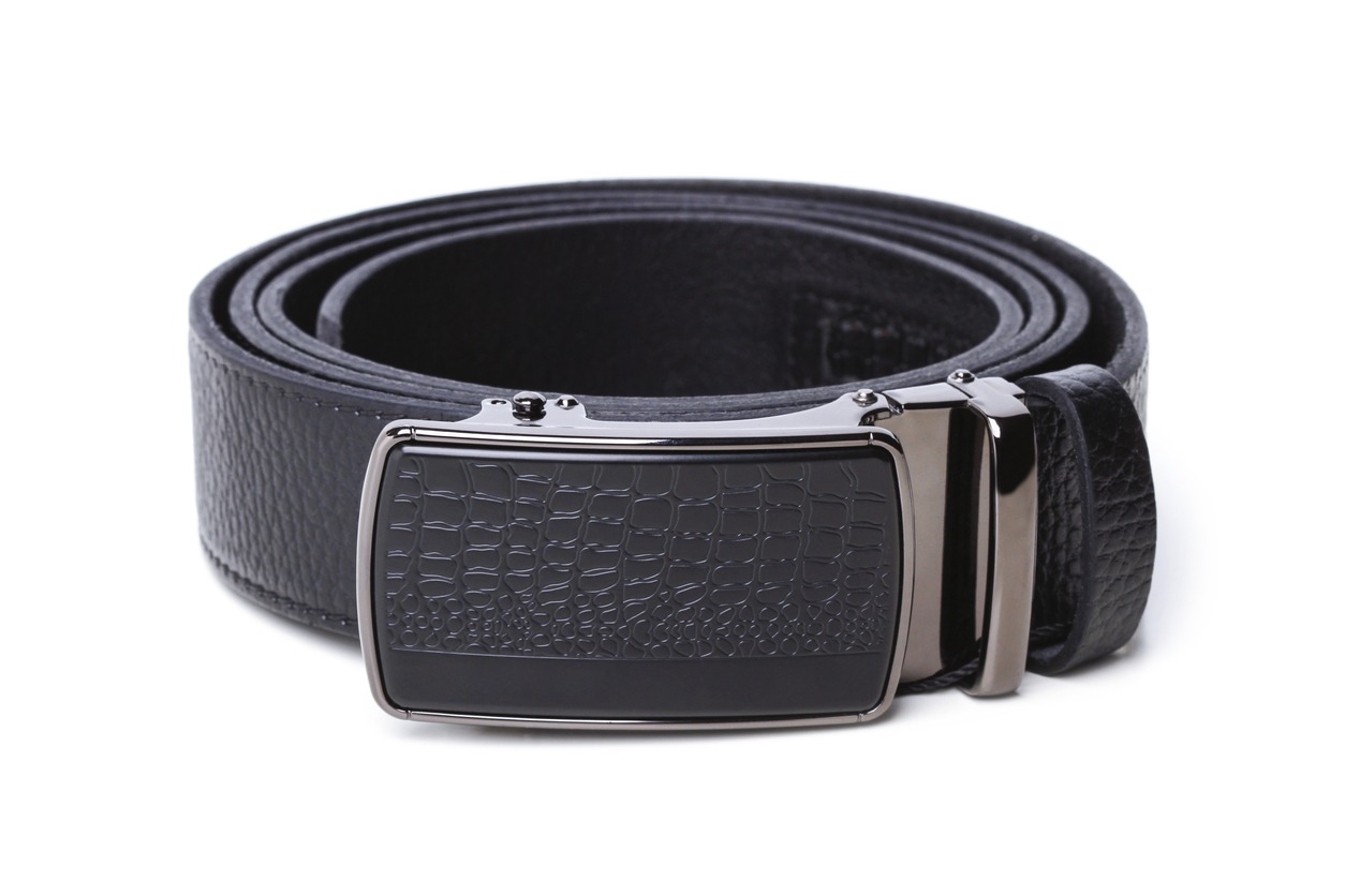 A black slide belt