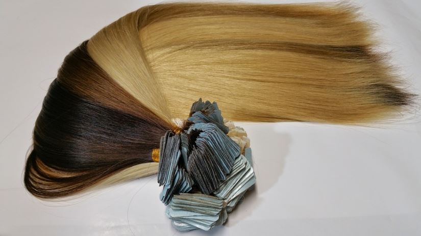 tape-in hair extensions